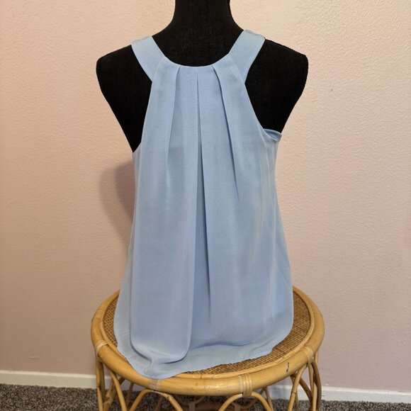 Francesca’s Alta Baby Blue Blouse Size Small NWT - Picture 5 of 10